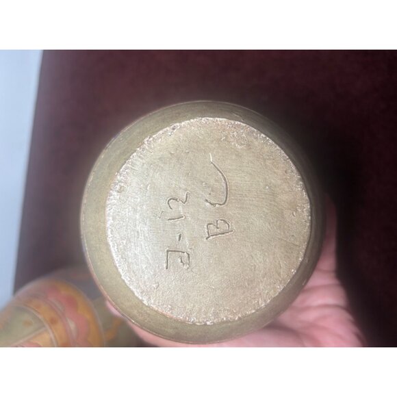 Signed Pottery Set Of 2 Aztec Mayan Wedding Vases Storytelling Matching - Picture 2 of 9